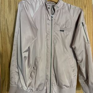 Members Only Gray Puffer Jacket Lightweight Casual